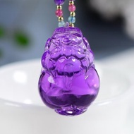 巴西天然紫水晶平安扣面包圈吊墜晶體通透天然原色佩帶順順利利