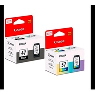 Canon pg47 and cl57 ink cartridges