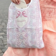 Foldable Bag cutequette – Foldable Coquette Shopping Bag Ribbon Pastel Cute Coquette | Cutequette