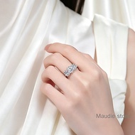 3.5ct All Real Moissanite Diamond Ring Diamond Flawless 100% Sterling Silver Handmade High Quality F