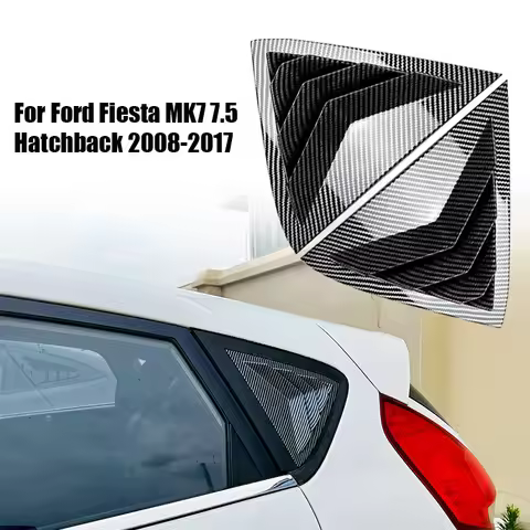 Car Window Louver Side Shutter Blind Shades Cover Trim Sticker For Ford Fiesta MK7 7.5 Hatchback 200