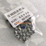 CROWN KNOB SILVER WATCHES IN VARIOUS SIZES FROM 3MM TO 8MM