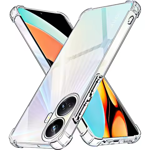 Shockproof Cover Clear Case for Realme 10 Pro 9 9i 8 8i 7 7i 6 6i 10Pro 10 Pro i Global 5G 4G Soft S