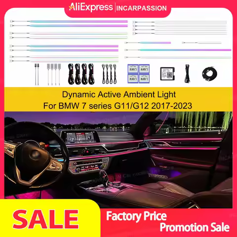 For 2018-2023 BMW 7 Series G11 G12 Symphony Dynamic Active Ambient Light 11Color Ambient Light for B