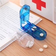 Pill Cutter Splitter Divide Storage Case Medicine Cut Compartment Box Holder