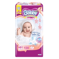 Miếng lót Bobby size Newborn 1 108 miếng (trẻ dưới 5kg)