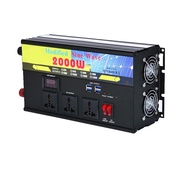 2000W Modified Wave 12V/24V/48V to 110V/220V Inverter with LED Display (Size : 12V to 110V)