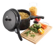 Premier Trendy Black Hard Anodized Pressure Cooker for Induction & LPF stove - 3 Ltr / 5 Ltr / 7.5 L
