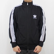 ADIDAS FIREBIRD TRACKTOP HITAM LIST PUTIH SIZE M L XL XXL XXXL - JAKET TRAINING PRIA - JAKET OLAH RA