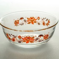 韓國製 Parka Glass 13公分碎花玻璃點心碗 全新未使用 台灣免運