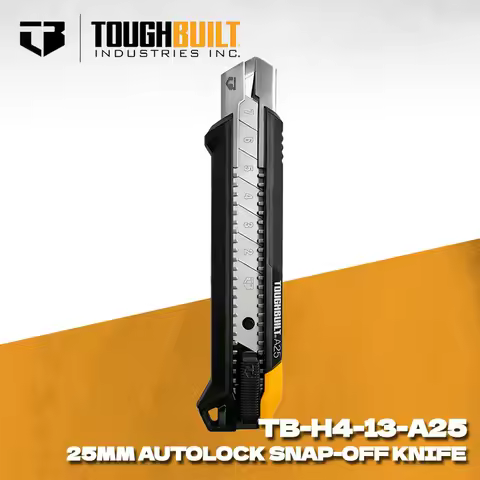 TOUGHBUILT Utility Knife TB-H4-13-A25 25MM AutoLock Snap-off Knife Toughbuilt Multifunctional Cuttin