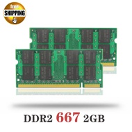 Laptop Memory Module Ram Sdram Ddr 2 Ddr2 667 Mhz 200-pin 2gb So-dimm Pc2-5300 Cl5 Notebook Memoria 