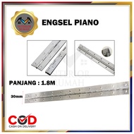 Engsel Piano 1.8 Meter / Engsel Lemari besi dapur/ Engsel Panjang Meteran /Engsel Lemari Per 1.8 Met