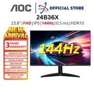 AOC 24B36X 23.8" MONITOR ( 23.8" IPS FHD / 0.5MS / 144HZ / ADAPTIVE-SYNC / HD MI+DP )