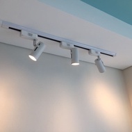 3 Set Cafe Track Light Led Spotlight 7Watt E27 Rail 1 Meter Halogen Led