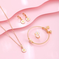 Hyl Jewelry 123S Set Perhiasan Anak Titanium Emas Lapis Terbaru Anti Karat Muda 24k