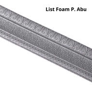 List 3D Foam Plafon Atas 1.15 Meter x 8 CM Wall Border Stiker Lis Wallpaper Dinding Polos Moulding