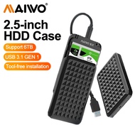 MAIWO 2.5" SATA SSD External Case Type C Drive Enclosure  6TB Hd Hard Disk Drive HDD Case for PC Lap