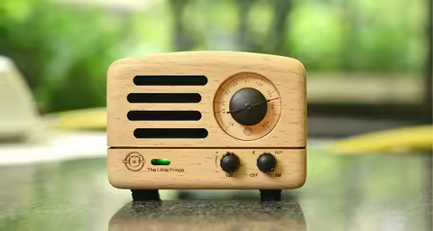 MUZEN The Little Prince Bluetooth Speaker Mao King Beech Wood Wireless Radio Tesslor OTR Speaker Des