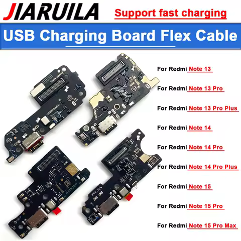 For Xiaomi Redmi Note 13 14 15 Pro Plus 4G 5G USB Charging Charger Dock Board Port Flex Cable Connec