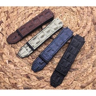 Strap Tali Jam Hublot Bigbang Kulit Croco Balutan Rubber Pria 19-25mm