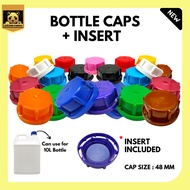 [CAP ONLY] Bottle Cap With Insert/Penutup Botol 10 Liter/48MM Bottle Cap With Inner/Bottle Caps Inne