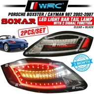 Sonar Porsche Boxster / Cayman 987 2002 - 2007 Led Light Bar Tail Lamp With 2 Signal Function