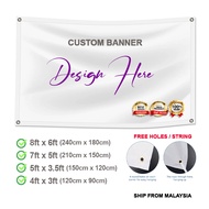 Banner Decoration / Custom Banner / Celebration / Party - 8ft x 6ft, 7ft x 5ft, 5ft x 3.5ft, 4ft x 3