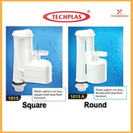 *TECHPLAS* TOILET CISTERN PLASTIC SIPHON / PUMP TANGKI TANDAS Pam Tandas Toilet Pump (Round/Square)