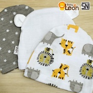 BBB Baby Hat Baby Beanie Hat Contents 3 BABY LEON 100% COTTON BH-96C Children's Hat contents 3 Pcs B