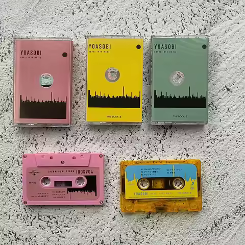 Vintage THE BOOK Album YOASOBI Music Magnetic Tape Monster Cassettes Cosplay Recorder Car Walkman So