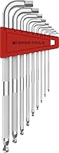PB SWISS TOOLS - Safety key L-Wrenches with Ball Point, Set in a Practical Plastic Holder, Sizes 1.5
