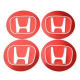 ✘☋4pcs Aluminium 55.5mm Car Wheel Center Hub Caps Emblem Sticker Case for honda logo Accord Civic CR