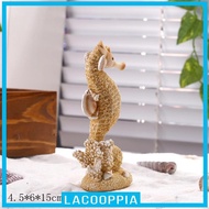 [ Sea Horse Figurine Sculpture Tank Landscape Lifelike Garden Decor Accessories Hippocampus Sculpture Aquarium Decoration