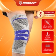 XO GoodFit GF513K silicone padded sports knee brace, 4-way stretch, spring assist bar