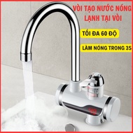 Water heater directly at the sink faucet, heats up super fast, easy to install