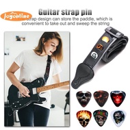 Electric Guitar Strap with 6 Picks Paddles Acoustic Guitar Belts Adjustable