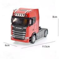 1/50 SCANIA Diecast Alloy Truck Toy Car Car Model Removable Engineering Transport Container Lorry Ve