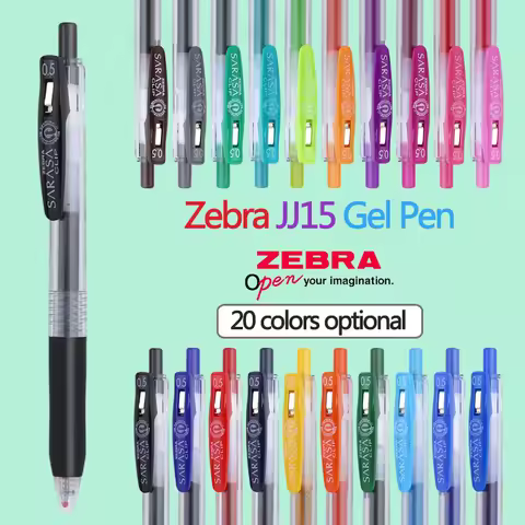 Japan ZEBRA SARASA Gel Pen JJ15 Color Press Water Pen 0.5mm Students with Exam Quick-drying Signatur