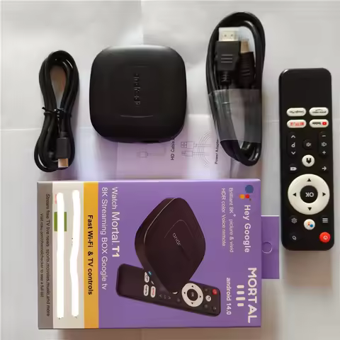 Mortal T1 Smart TV Box Home Theater Bluetooth Google Assistant Android 13 Allwinner H313 2.4G&5G Wif