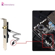 [Menolana] Optical Fiber Digital Sound Card, 24Bit 192KHz SPDIF Multi-Channel DAC DTS dcoders for PC