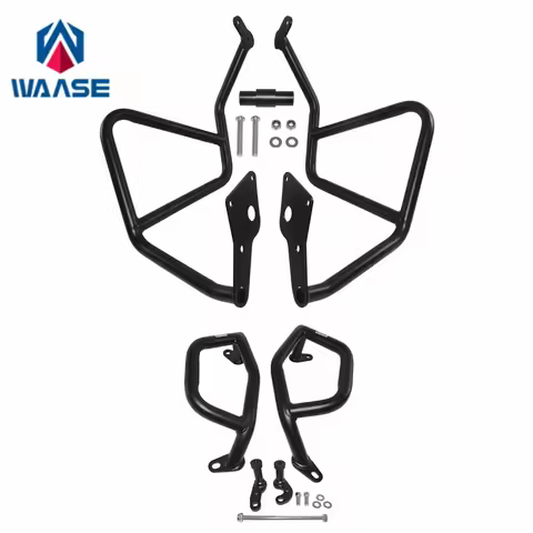 WAASE Lower Upper Engine Bumper Guard Crash Bar Frame Protector For Honda CB500X CB 500 X NX400 NX50