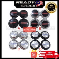 Cap { RAYS } 61MM/62MM Car Wheel Centre Sport Rim For Rays Rim TE37 ZE40 RE30 CE28 All Rim Ada Clip 