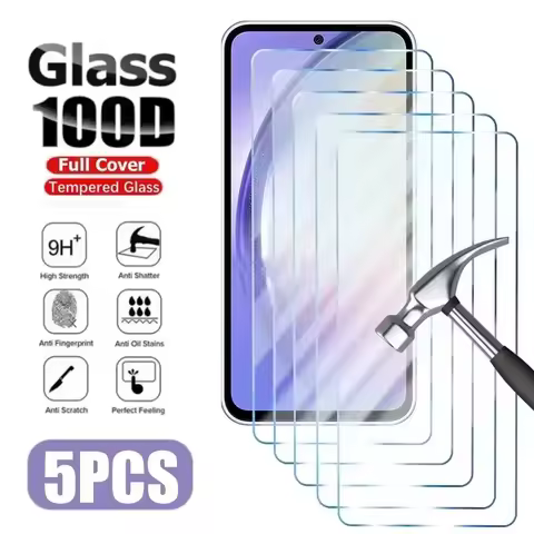 1-5Pcs HD Tempered Glass For Samsung S26 Ultra S25 S24 S23 FE A57 A56 A37 A36 A55 5G A26 A16 A06 A17