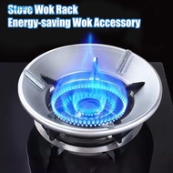 SEA_Cast Iron Wok Ring Support Non-Slip Universal Wok Pan Stand for Gas Stove Burner Heat Resistant Windproof Energy Saving Kitchen Wok Rack