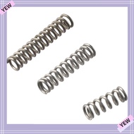 YYE 10Pcs Telescopic Spring, 1mm Wire Size Stainless Steel Spring Steel Coil, Practical 6mm OD Exten