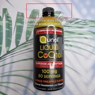 โคคิวเท็น แบบน้ำ รสส้มและสับปะรด Liquid CoQ10 Orange Pineapple Flavor 100 mg 600 ml (Qunol®) #Q10 #ค