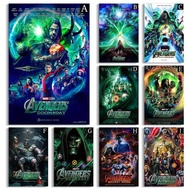 Avengers Doomsday Marvel Movie Canvas Poster Superhero Villain Comic Wall Art Boys Bedroom Game Room