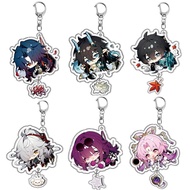 Game Honkai Star Rail Keychain Dan Heng Bronya Rand Asta Herta Himeko Figure Pendant Car Key Chain J