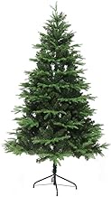 PVC Artificial Christmas Tree,180cm 6ft,673 Tips Hinged Unlit Xmas Tree Premium Full Tree With Metal Stand,For Indoor Outdoor Decora(Christmas tree gifts) (Green 180cm(6ft)) Fashionable